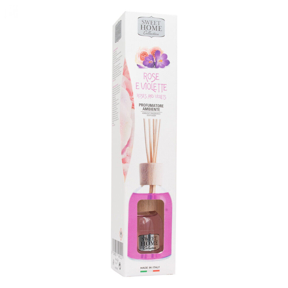 Suarez Sweet Home Profumatore Ambiente Con Bastoncini Rose E Violette 30ml