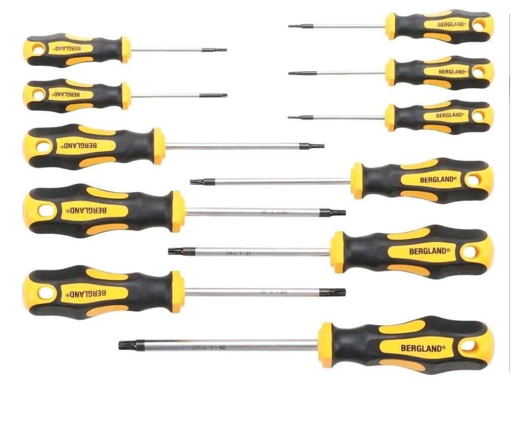 BGS 7844 Satz TORX Schraubendreher 11tlg T6-T40 OHNE Bohrung Stirnlochbohrung