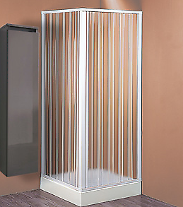 BOX DOCCIA IN PVC ESTENSIBILE A DUE LATI CM.60/80 X 60/80
