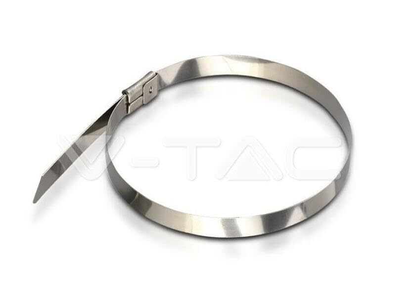 V-TAC CABLE TIE 4.6 * 250mm STAINLESS STEEL 100PCS/PACK