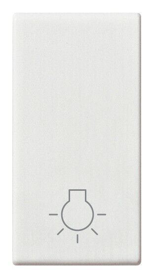 VIMAR 14021.L Tasto intercambiabile 1 modulo simbolo luce illuminabile bianco