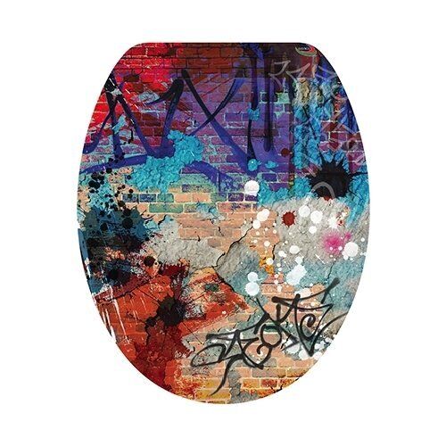 Sedile WC multicolor murales Seba Arredo E1000A18D50142