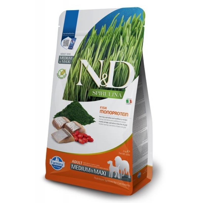 Farmina N&D Spirulina Herring Adult Med/Maxi 2 Kg