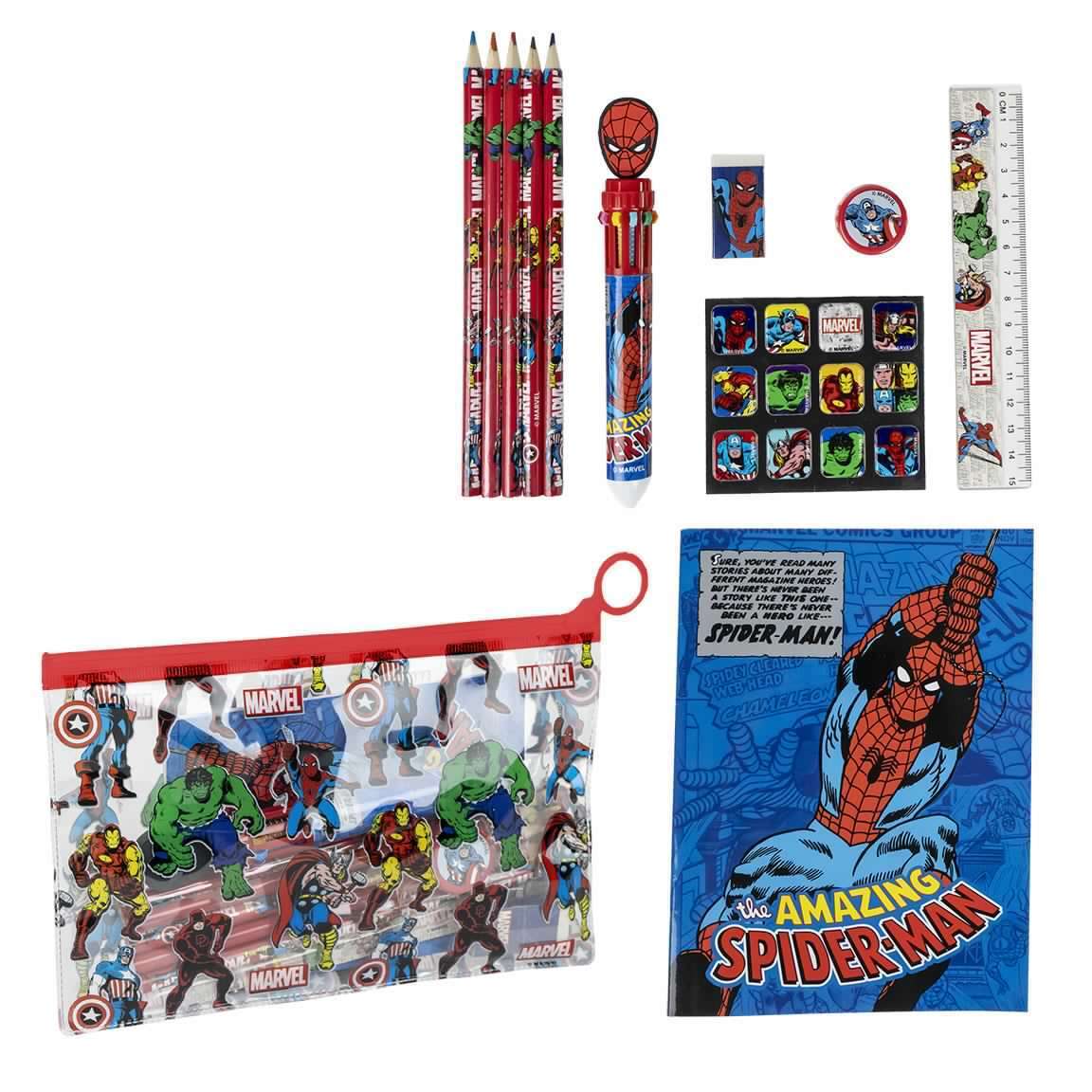 Set Cancelleria Scolastica Eva Avengers ROSSO | MASCHIO CERDà