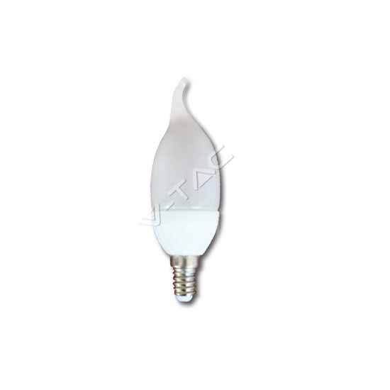 Lampadina a LED candela flame 4W E14 luce bianco naturale 4500K FGE
