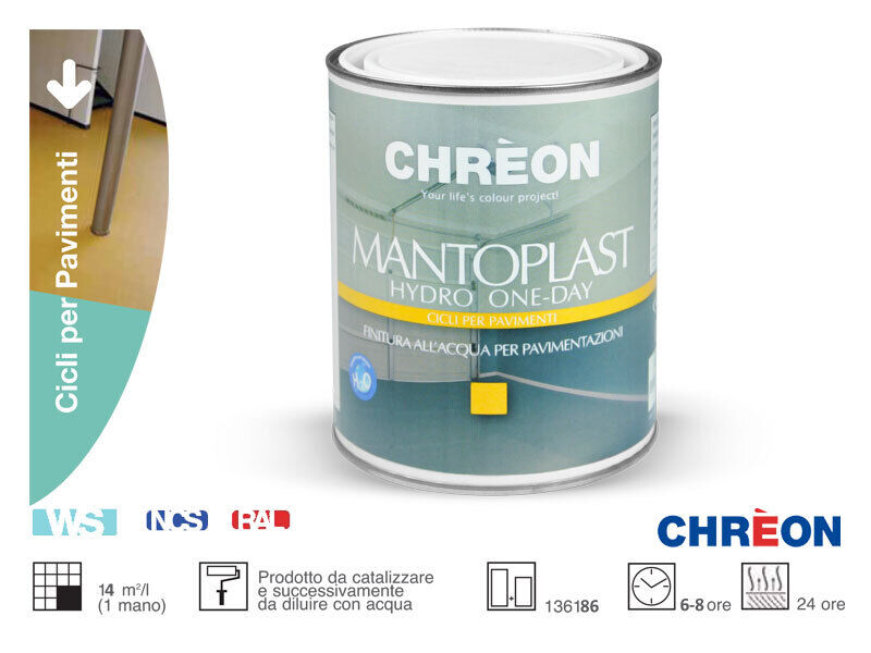 CHREON LECHLER MANTOPLAST Pavimenti Attraversamenti Pedonali 0,75 kg BIANCO LUCI