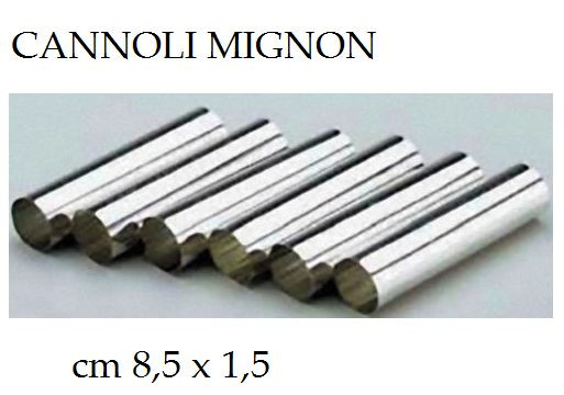 6 Forma Cannolo Mignon Vespa Formine Stampini Stampi Cannoli Dolci Pasticceria