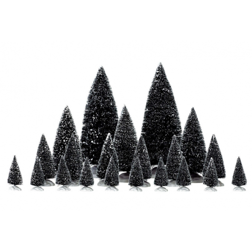 Lemax Assorted Pine Trees villaggio di Natale