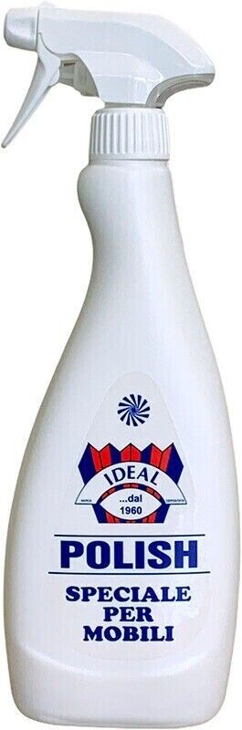 Detergente Polish Mobili Lucida Legno Metallo Marmo Pelle Trigger 750ml IDEAL