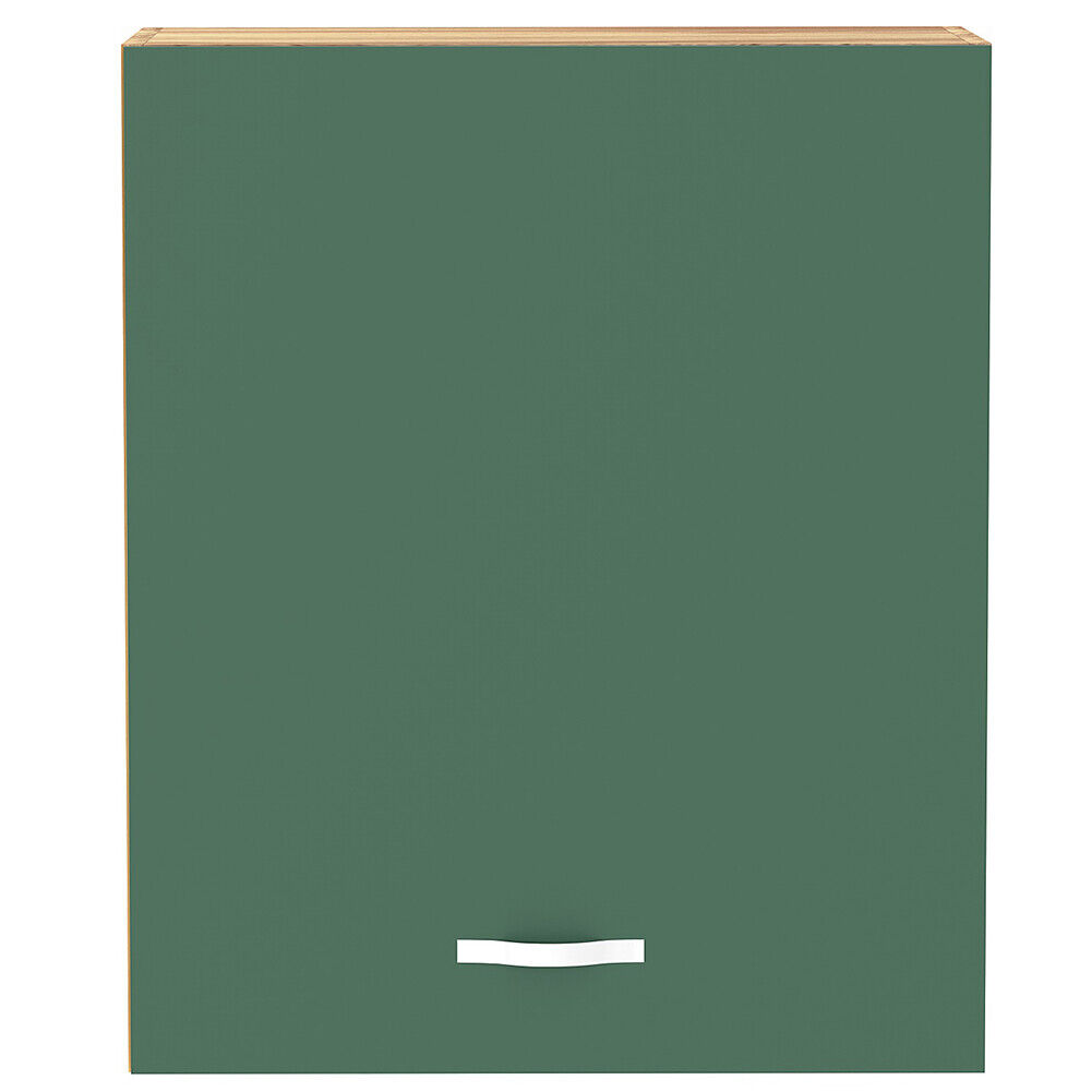 Pensile da Cucina Armadio Sospeso da Parete Anta Singola in Legno Colore Verde