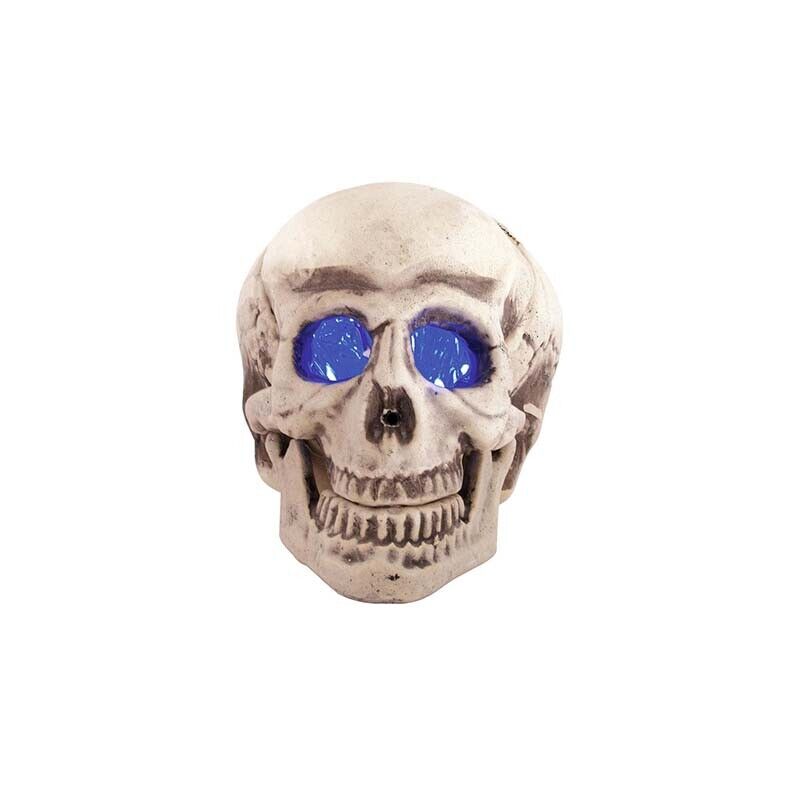 LED skull blue, sound & movement detector