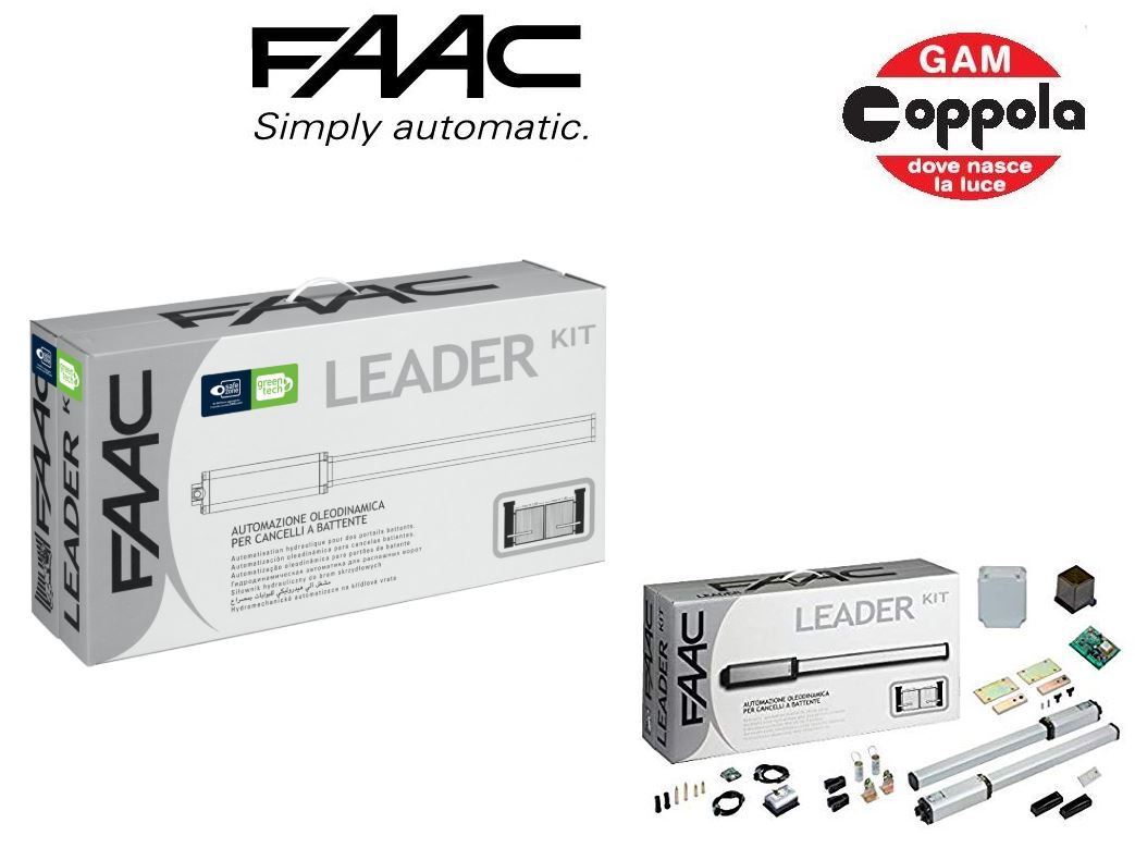 KIT BRACCIO PER CANCELLO BATTENTE OLEODINAMICO FAAC 105633445 LEADER KIT ITALIA