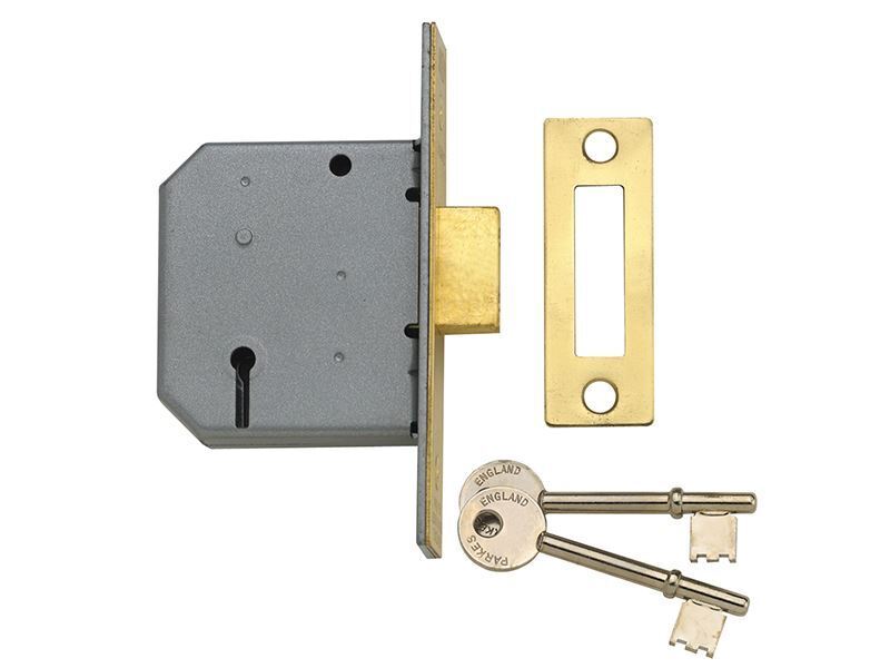 Serrature Yale - PM322 3 Lever Mortice Deadlock lucido cromato 65mm 2.5in