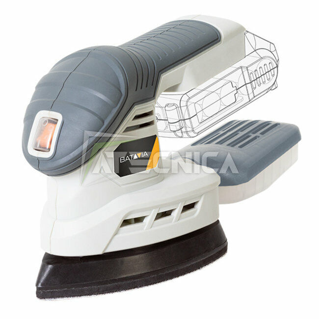 Levigatrice delta a batteria Batavia 7063093 18V con raccogli polvere