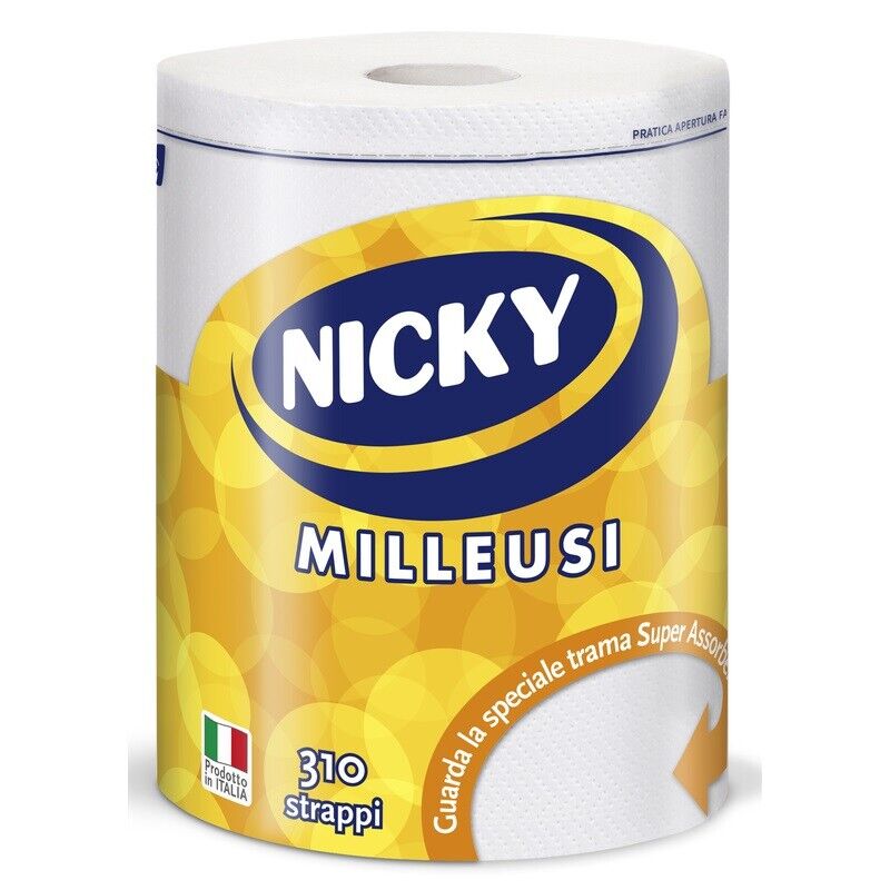37395 NICKY ASCIUGATUTTO MILLEUSI BOBINA 310 STRAPPI 2 VELI