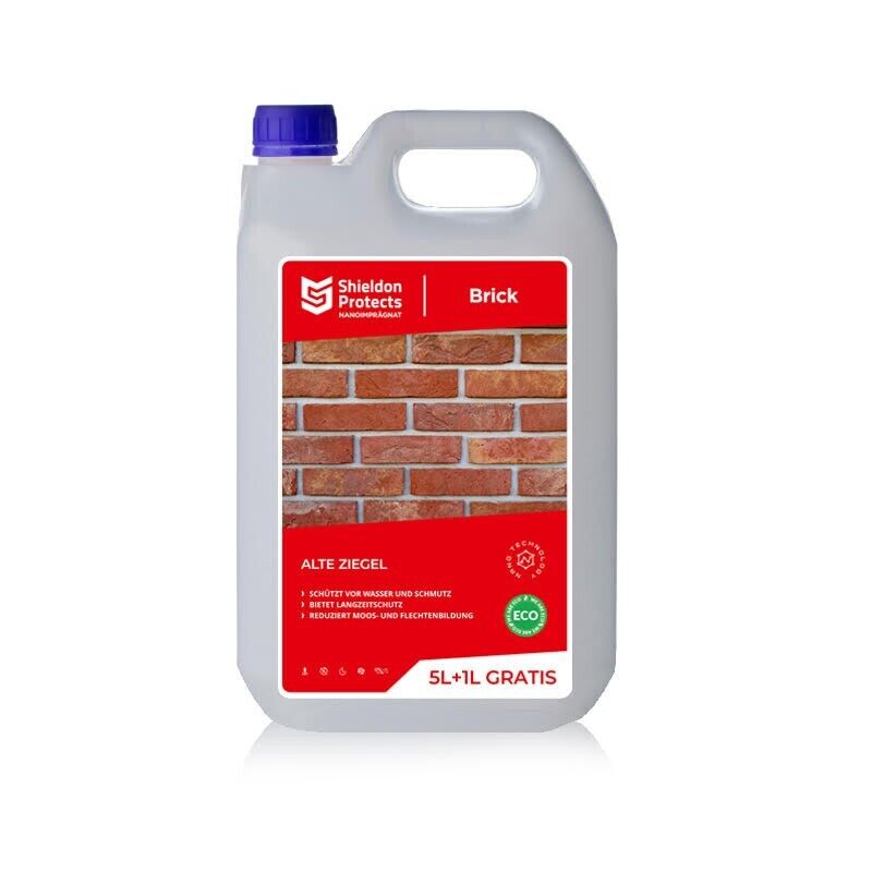 Shieldon Protects Brick Impregnante per Mattoni, Mattoni Antichi Brick 5L + 1...