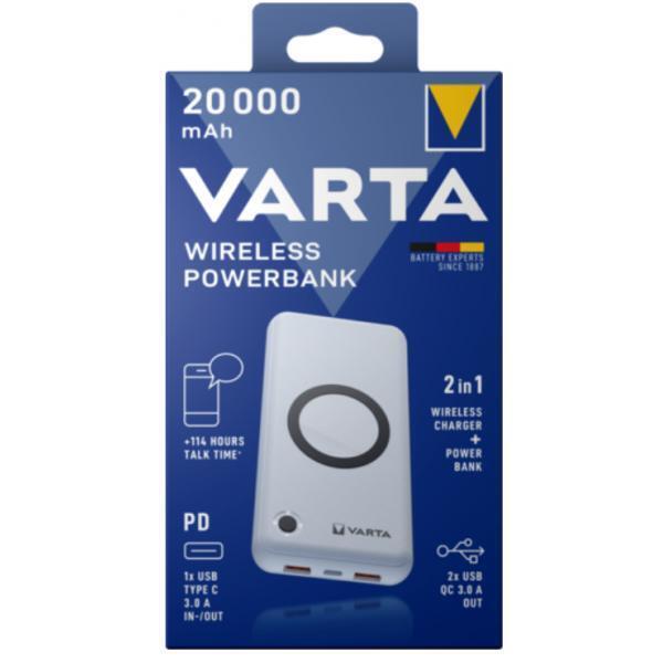 Varta 57909 101 111 Batteria Portatile Polimeri Di Litio (lipo) 20000 Mah Carica