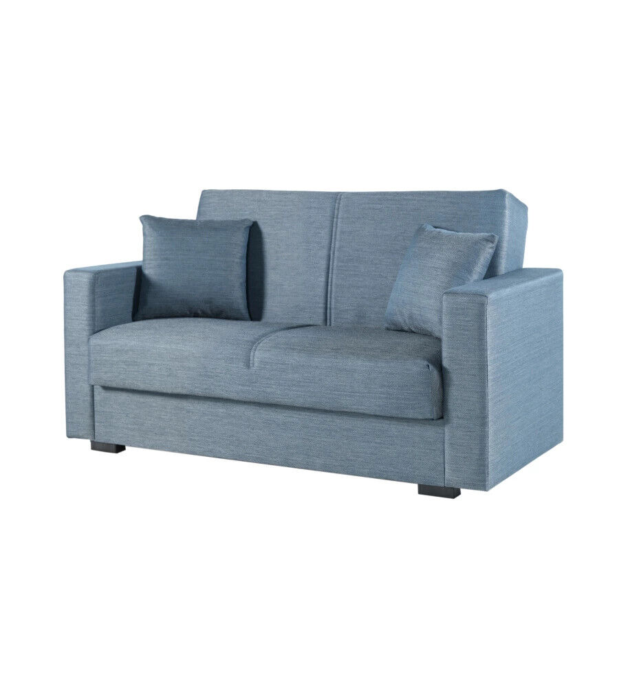 DIVANO LETTO "AFRODITE" 2 POSTI GRIGIO-BLU, 155X80X87 CM