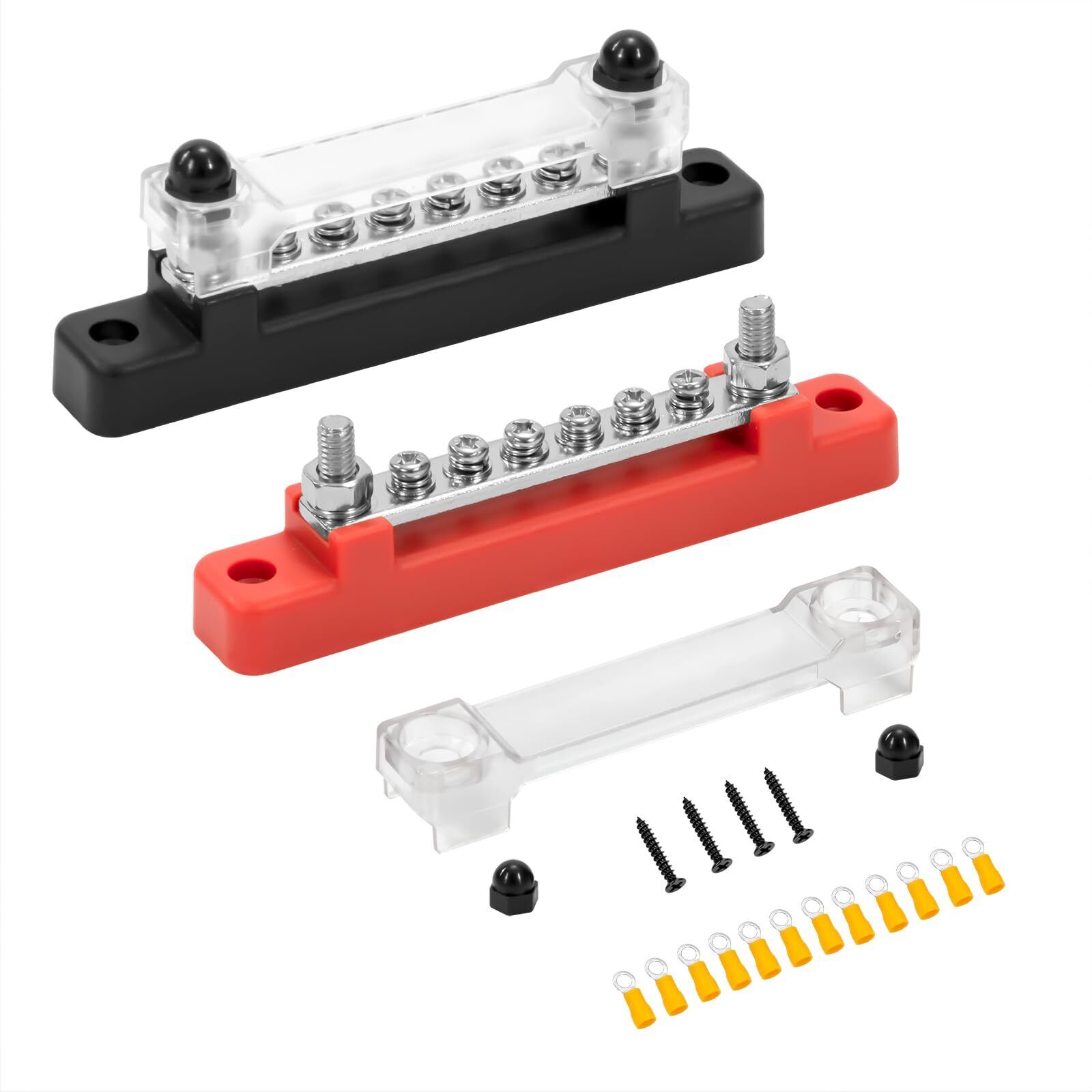 GUNGY Blocco di Distribuzione Alimentazione 12V-48V DC Busbar 150A Morsettier...