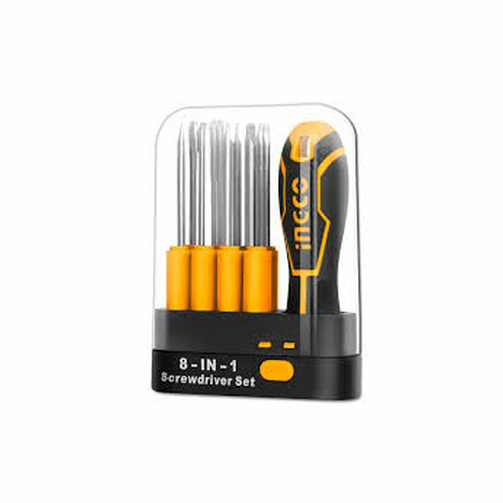 SET CACCIAVITI INTERCAMBIABILI 9 PZ CON PUNTERUOLO E LEVACHIODI-INGCO