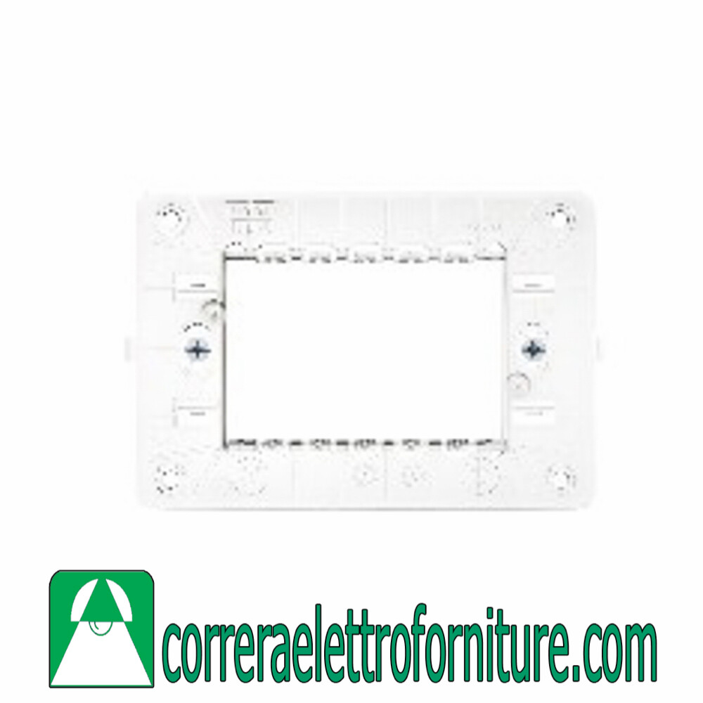 Urmet 10703N supporto 3 posti per scatola Bticino 503E o similare