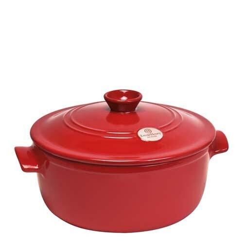 EMILE HENRY CASSERUOLA TONDA COCOTTE 24cm h.16cm Grand Cru Rosso Flame EH344540