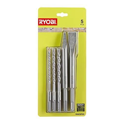 Ryobi RAKSP05 SDS+ Punte e Scalpello (5 Pezzi)