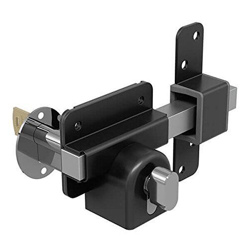 Gatemate 1490106 Euro Long Single Throw Lock con Thumb Turn P11 Nero/Acciaio ...