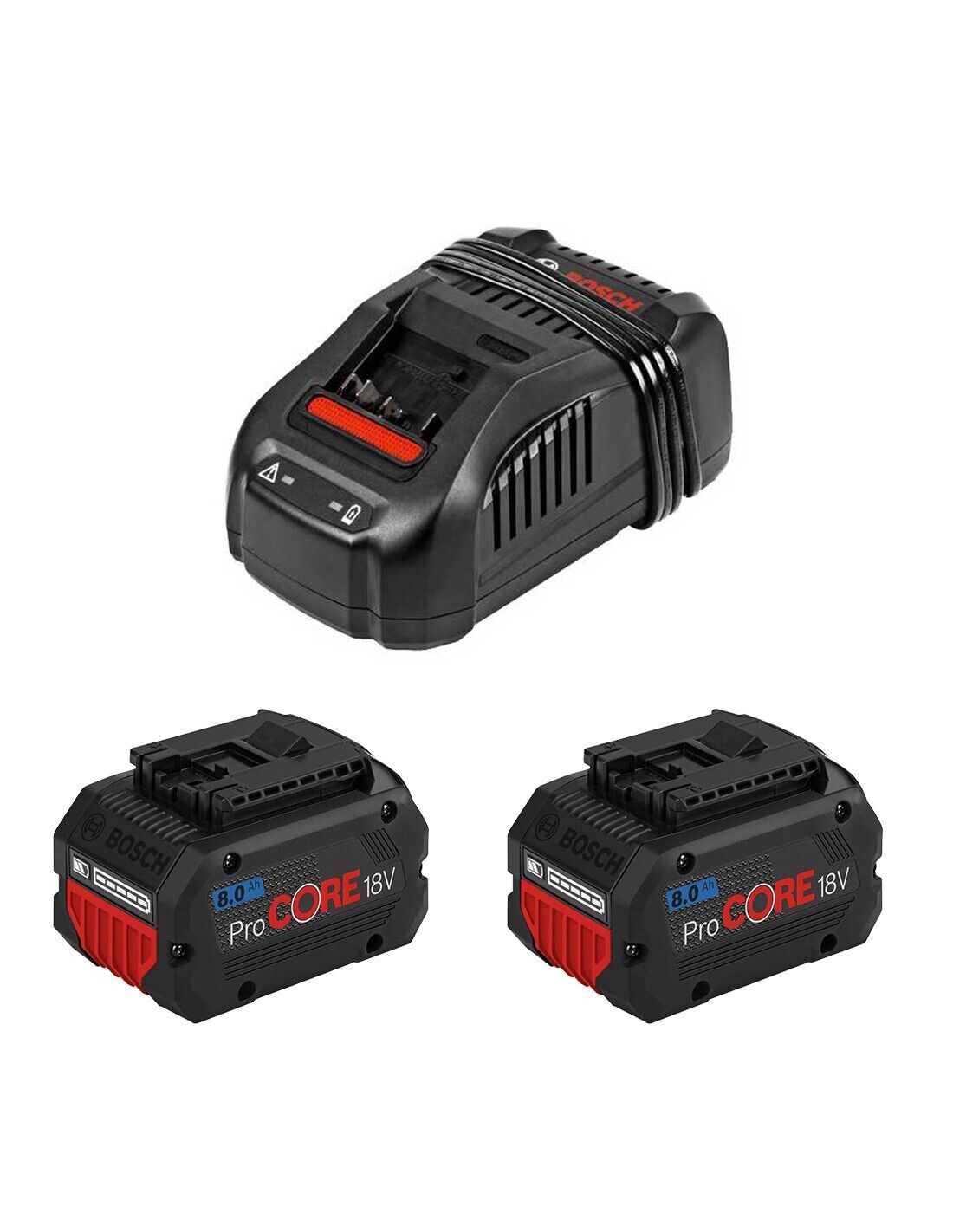 Bosch professional power set bosch (2 x 18v 8,0 ah procore +.. 3165140973083