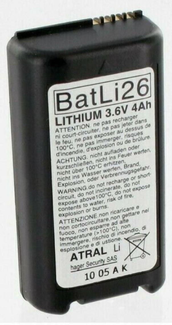 LOGISTY HAGER BATTERIA AL LITIO 3,6V 4 AH PER APPARECCHIATURE HAGER E LOGESTY BA