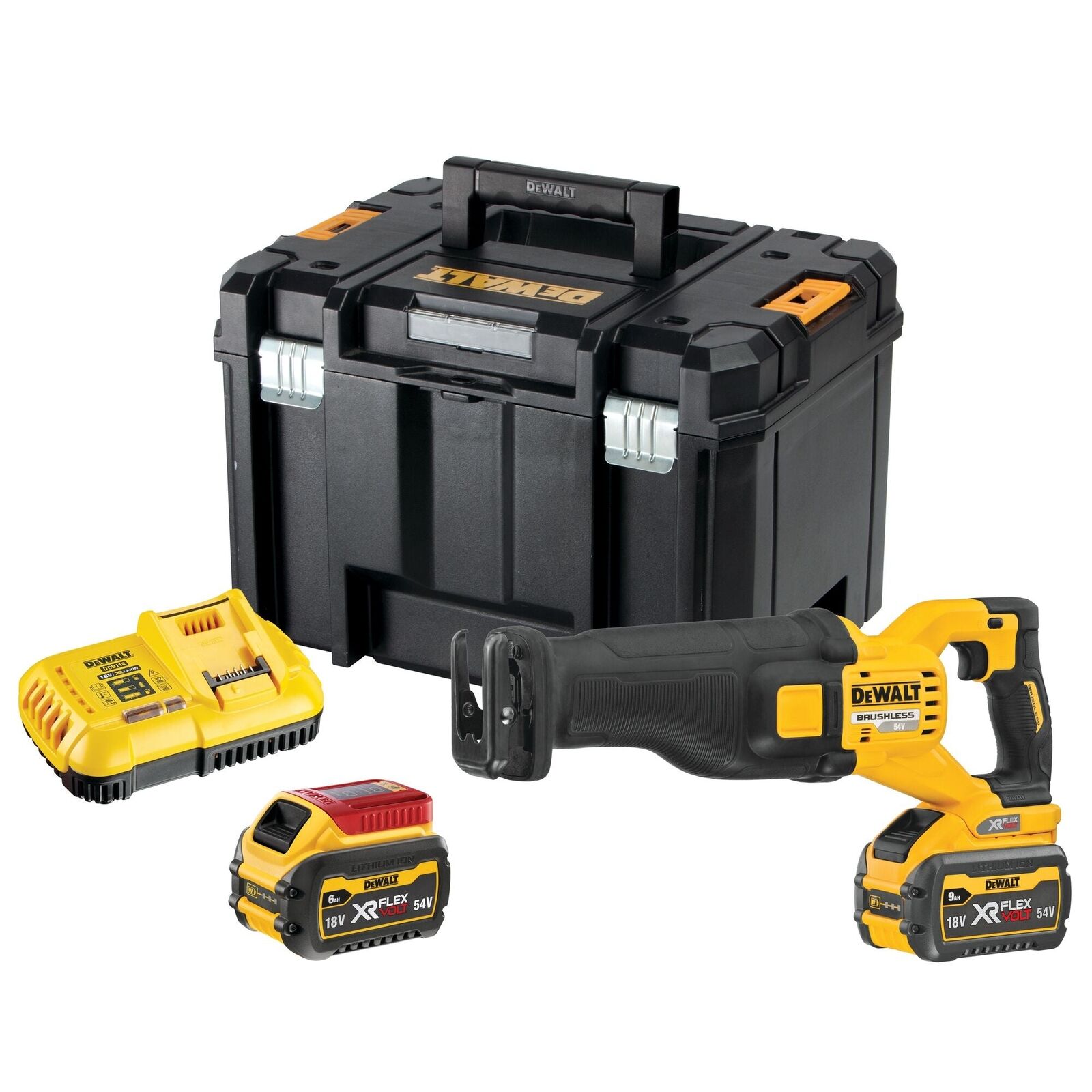 DEWALT DCS389X2-QW Sega universale 2 batterie 18/54V XR Flexvolt 9.0Ah