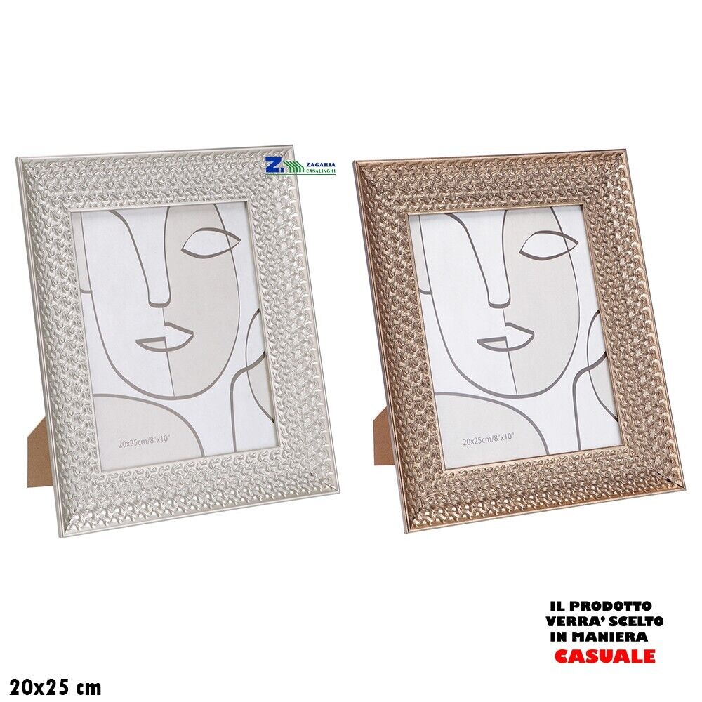 CORNICE PORTAFOTO PORTAFOTOGRAFIA CON PIEDINO APPOGGIO MODELLO ALBA Cm 20x25