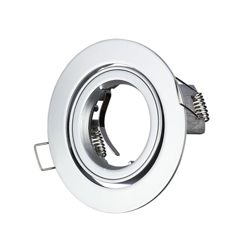 V-TAC VT-775 Portafaretto incasso rotondo orientabile TWIST TO OPEN grigio metal