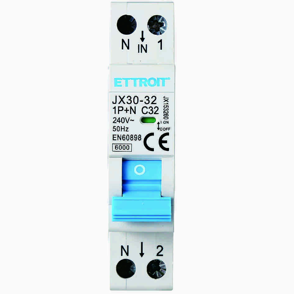 ETTROIT interruttore magnetotermico 1P+N 32A 220V 6KA JX153260