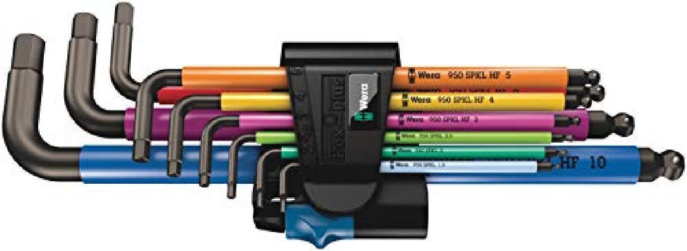 Wera 05022210001 chiave esagonale L-shaped hex key set Metrico 9 pezzo(i)