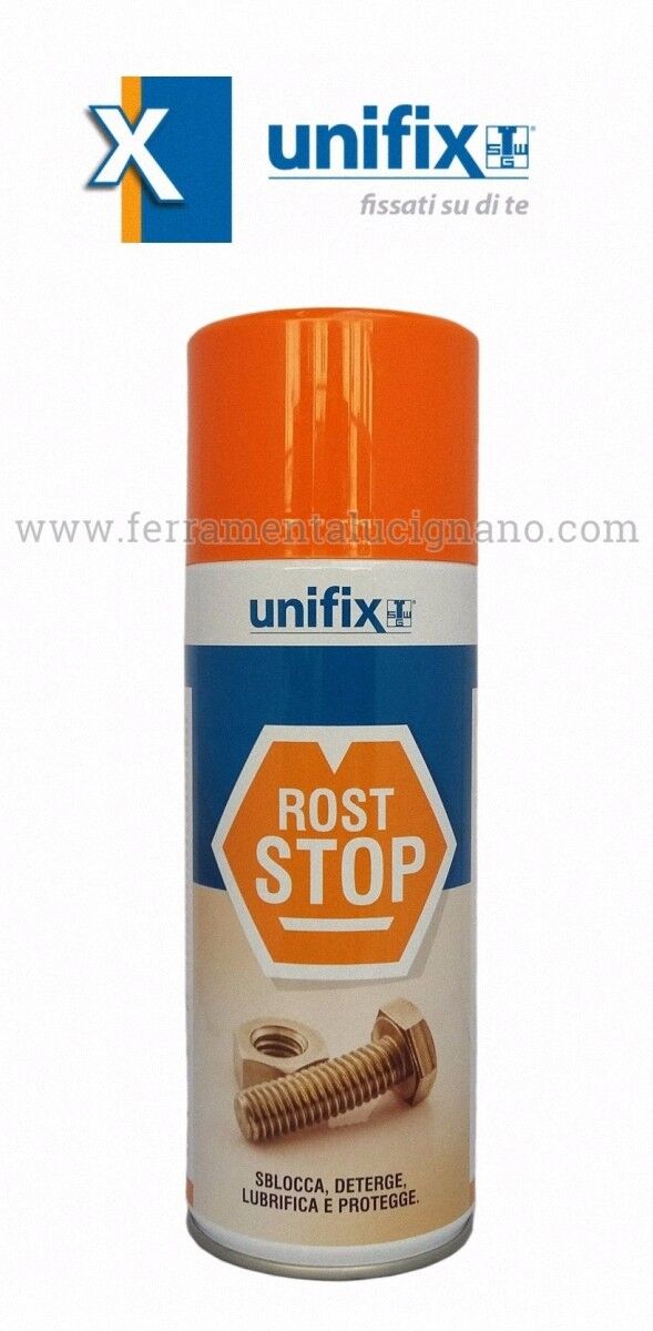 SBLOCCANTE SPRAY LUBRIFICANTE TOTALMENTE INODORE ML.400 ROSTSTOP UNIFIX