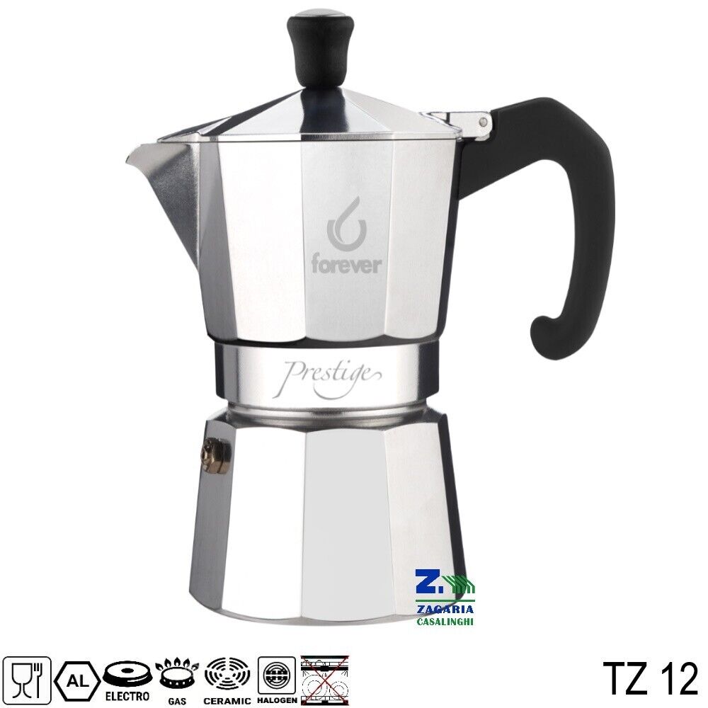 CAFFETTIERA 12 TZ TAZZA FOREVER MISS MOKA PRESTIGE DESIGN CLASSICO