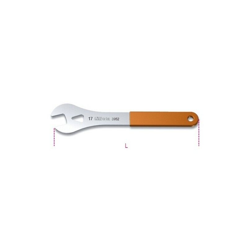 Chiave conica semplice cromata per biciclette Beta 3952 16