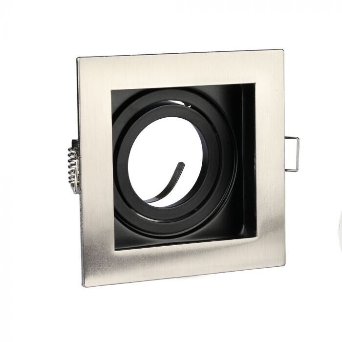 V-TAC VT-781SQ Portafaretto quadrato orientabile da incasso per lampade gu10-gu5