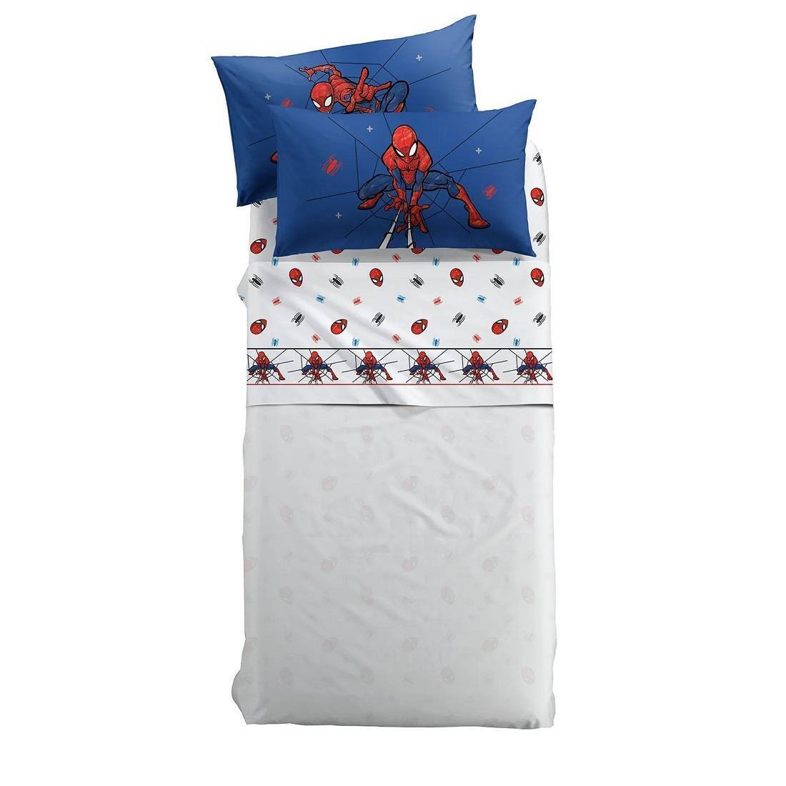 Lenzuola Spider man Spidey Disney Caleffi Singola Puro Cotone Marvel
