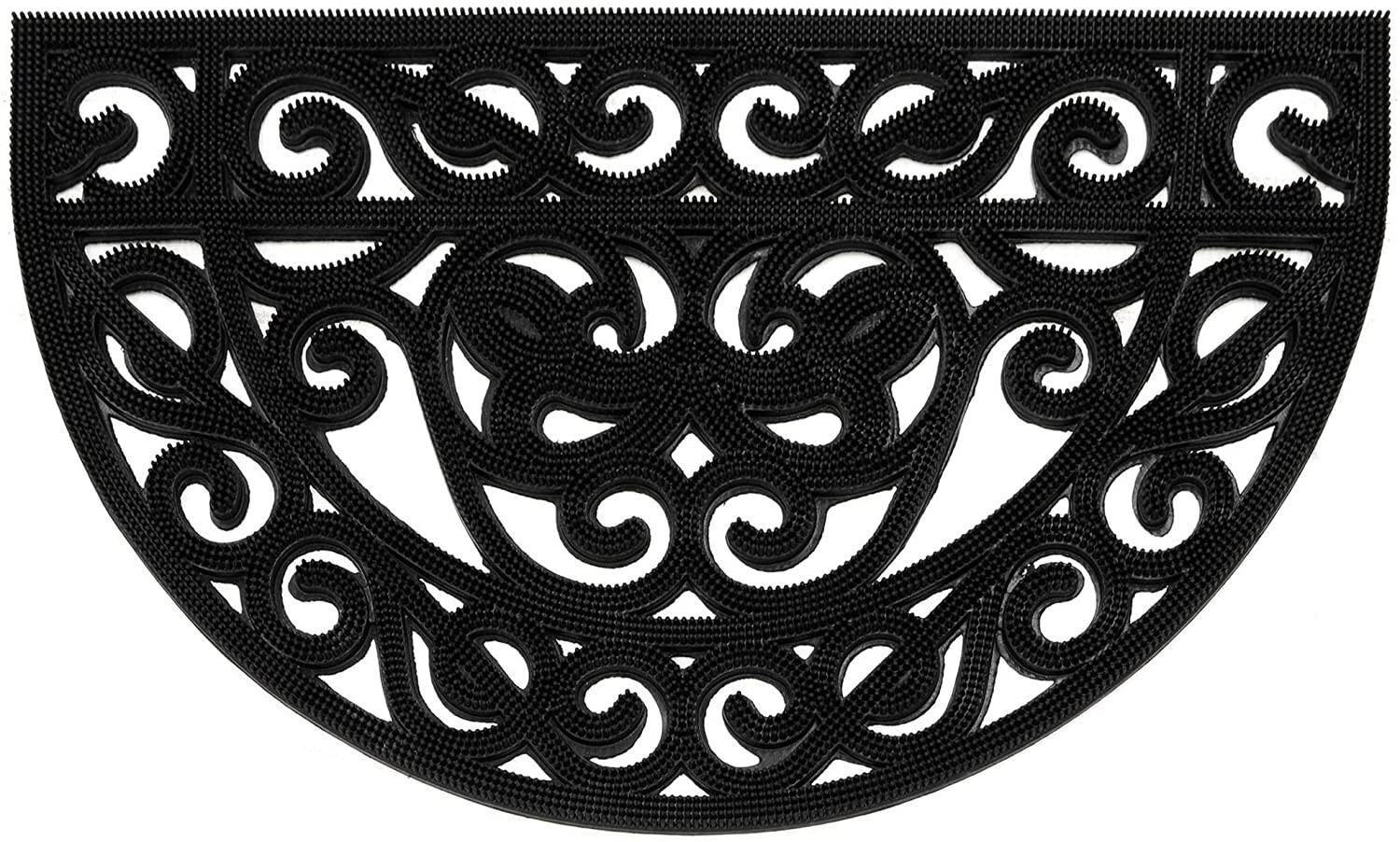 Zerbino Iron Gomma Mezzaluna Nero 45X 75 Ladydoc 04069
