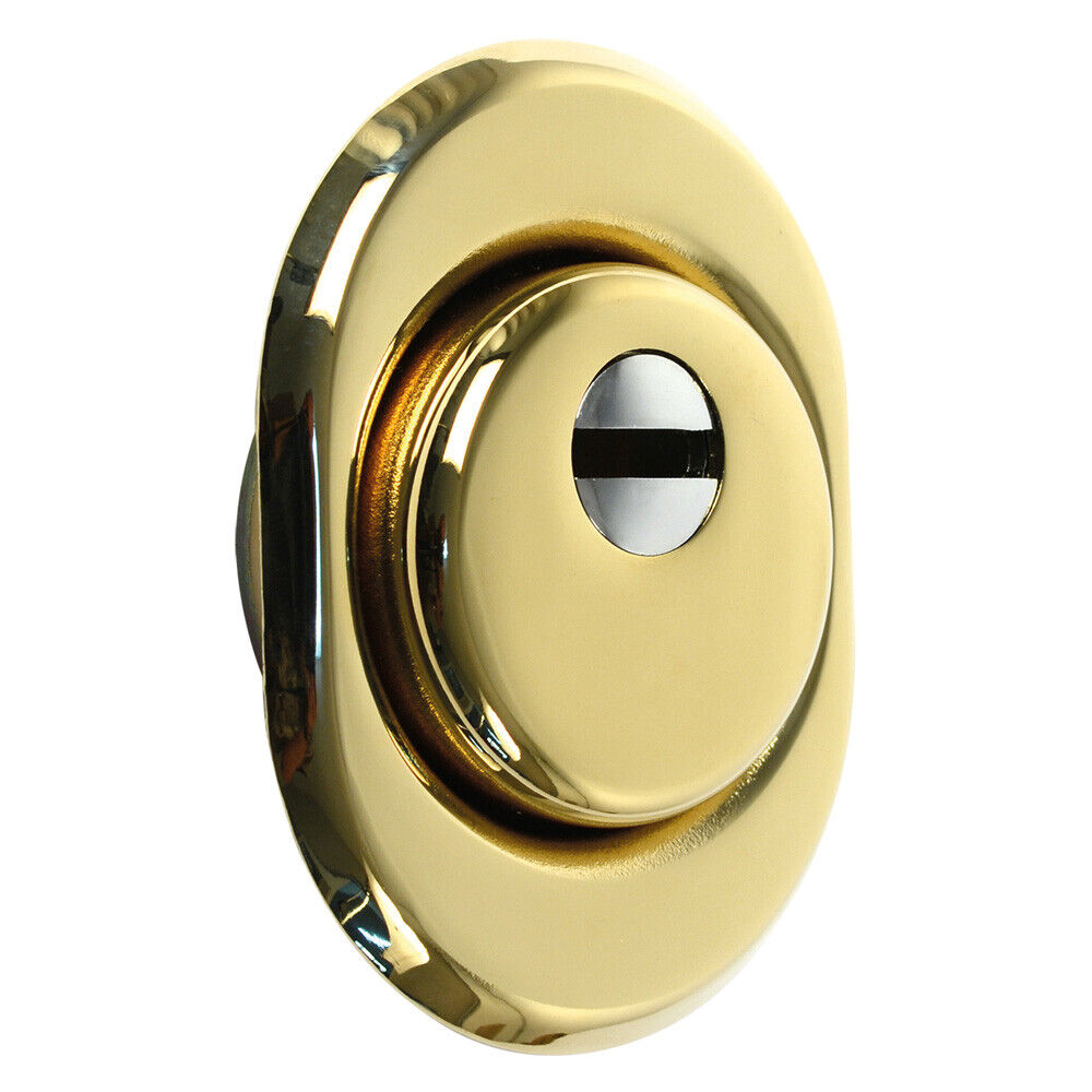 DEFENDER ANTITRAPANO REGOLABILE PER SERRATURE h.14/25 mm - Ø mm. 50 ottone -