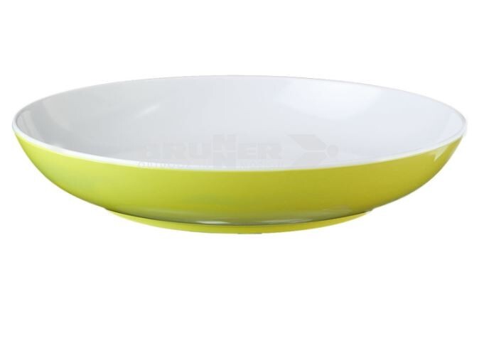 PIATTO FONDO IN MELAMINA COLORE VERDE CON ANTISLIP