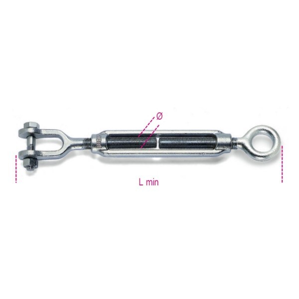 42100 Robur Tenditori ad occhio e forcella zincati ZC Z M 16