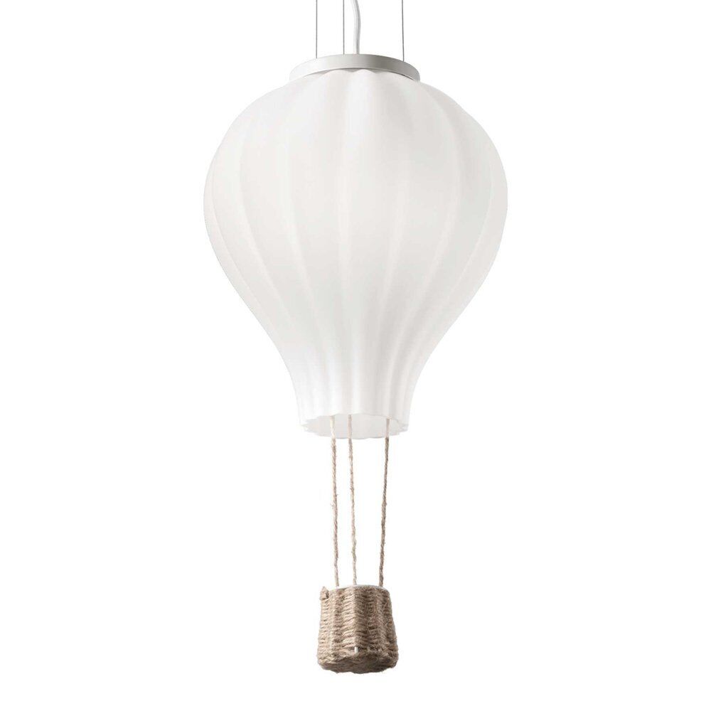 Sospensione Moderna Dream Corda Bianco 1 Luce E27 D42Cm