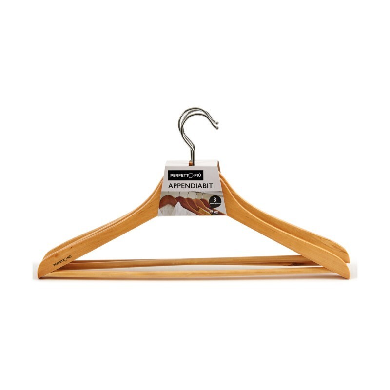 Attaccapanni in Legno 3 pz 42 cm PERFETTO