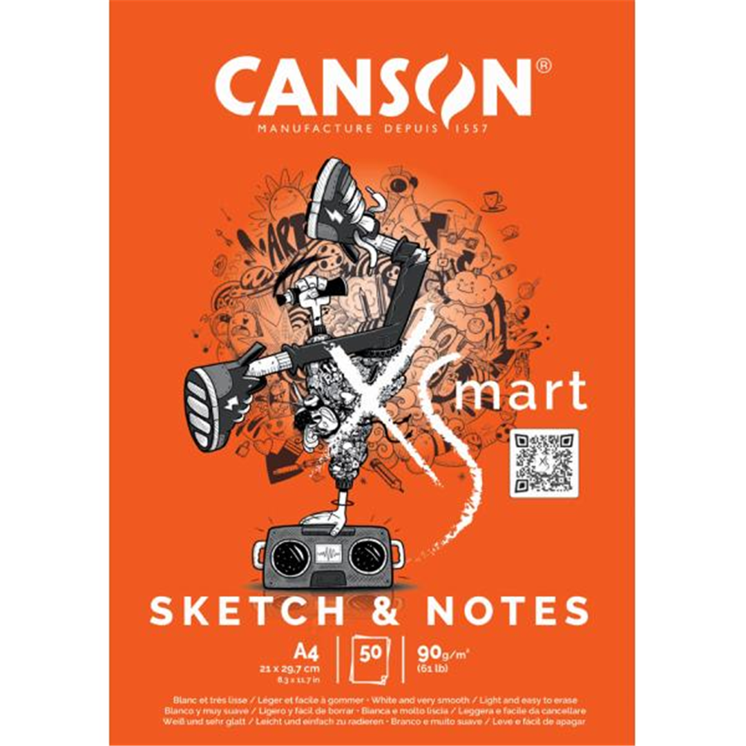 Blocco Xsmart 21x29,7 Cm (a4) Sketch & Notes | Canson
