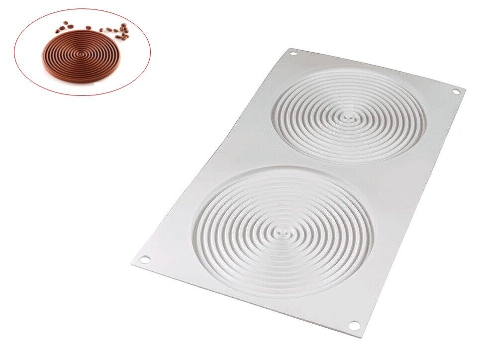Silikomart Stampo in silicone Tourbillon 100 cioccolato gelè topper torte Rotex