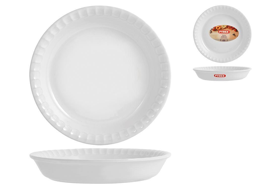 Tortiera Ceramica Supreme Bianco Cm25