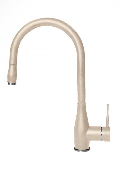 Elleci NEVA MGKNEV51 Miscelatore Monocomando con Doccetta Estraibile Avena Grani